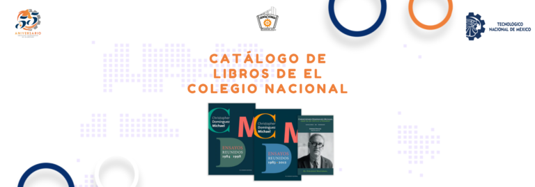 Catálogo de libros de El Colegio Nacional