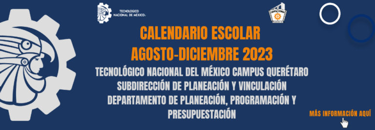 Calendario Escolar Agosto-Diciembre 2023