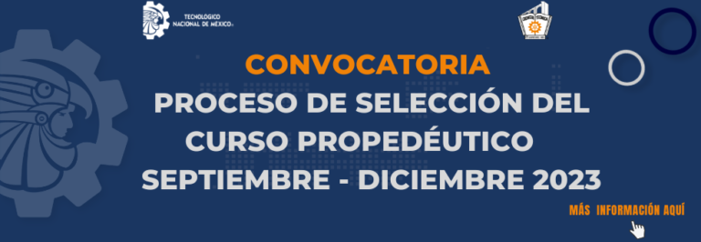 Convocatoria para Curso Propedéutico Septiembre-Diciembre 2023