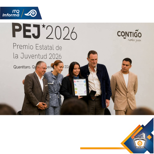 Estudiante del ITQ recibe el Premio Estatal de la Juventud 2026